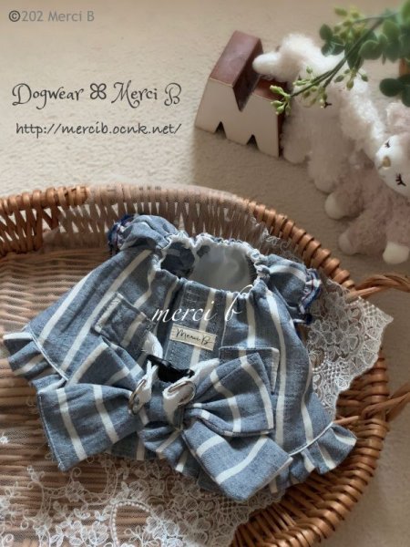 画像3: ショートわんぴハーネス　ブルークレール (3)